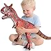 YONGJULE Big Carnotaurus 28 inch Dinosaur Toys for Kids 35 Large Inflatable Dinosaur Toys for Kids Toddler Party Favors Birthday Gifts for Boys Girls - Image 2