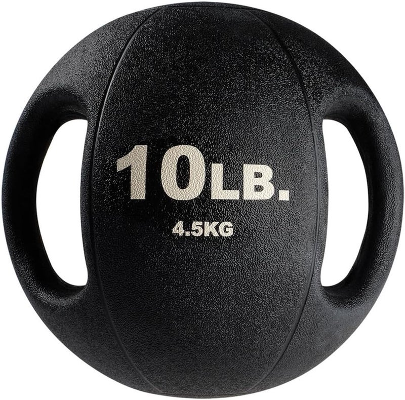 Body Solid Heavy-Duty Exercise Medicine Balls with Dual Handles, Durable Non Slip Rubber Grip Medicine Ball for Weights Training, Weightlifting & Core Workouts. - Image 1