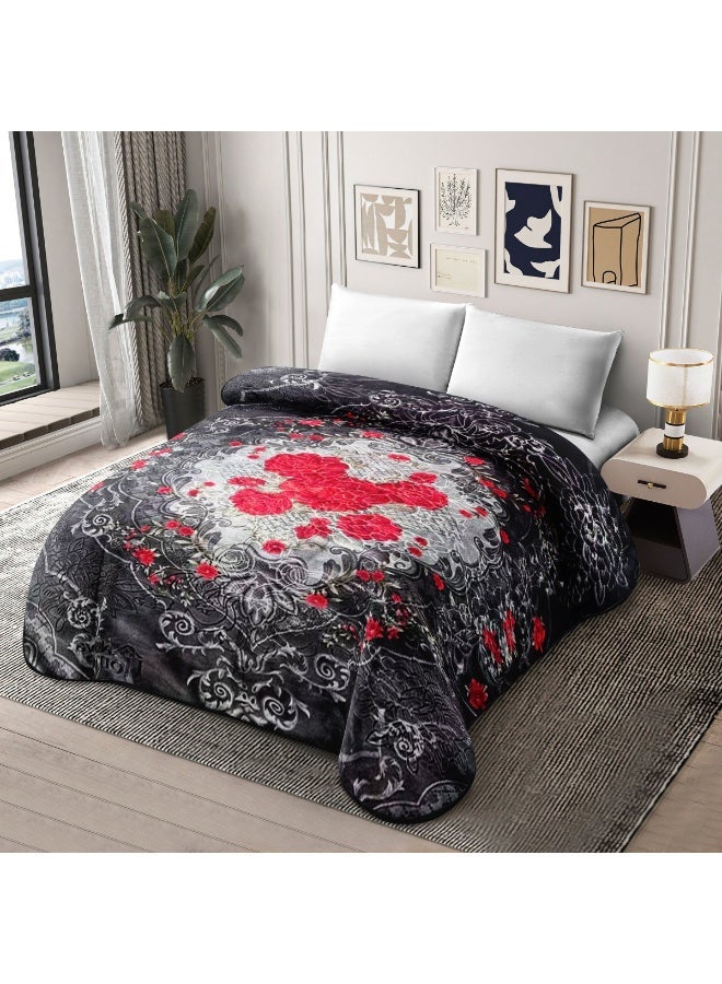 SMART HOME Luxury Heavyweight Winter Blanket - Single Size - Double Layer - Ultra Soft - 220x160 cm - Net Weight 2 kg - High-Quality Warming Blanket - Soft and Comfortable - Warm Heavy Winter Quilt - Suitable for Cold Weather - Practical Single Bed Blanket for Home and Travel - Durable and Comfortable Materials for a Deep Sleep - Image 3