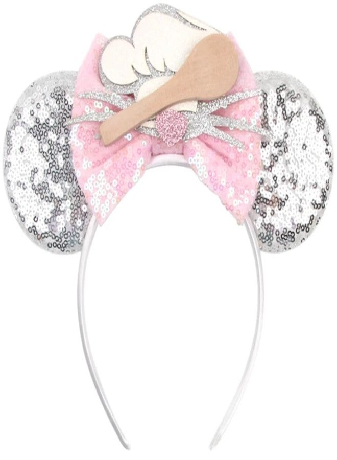 CLGIFT Princess Minnie Ears,Pick your color, Flower Minnie Ears, Floral minnie ears, Purple Sparkle Mouse Ears (Rat)