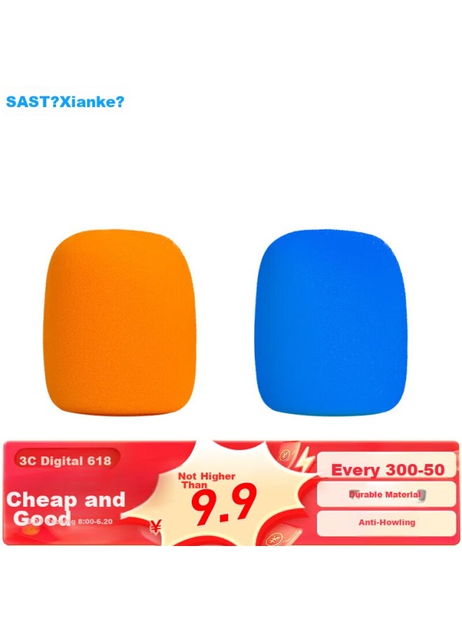 Sast Microphone Caps*2, Microphone Covers, Wireless And Wired Stand Microphones, Disposable Ktv Caps, Microphone Pads, Foam Covers, Anti-spray Covers, Noise Reduction Caps - Image 2