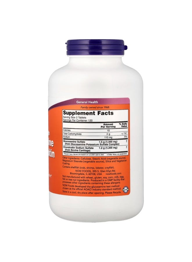 now Glucosamine & Chondroitin, 240 Tablets - Image 2