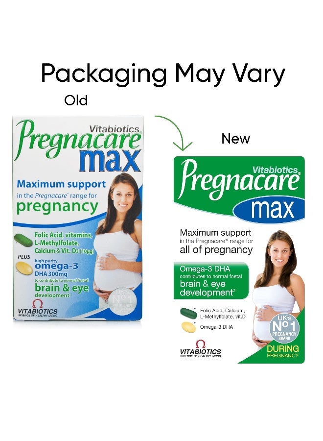Vitabiotics Pregnacare Max Brain And Eye Development 84 Tablets Packaging May Vary - Image 2