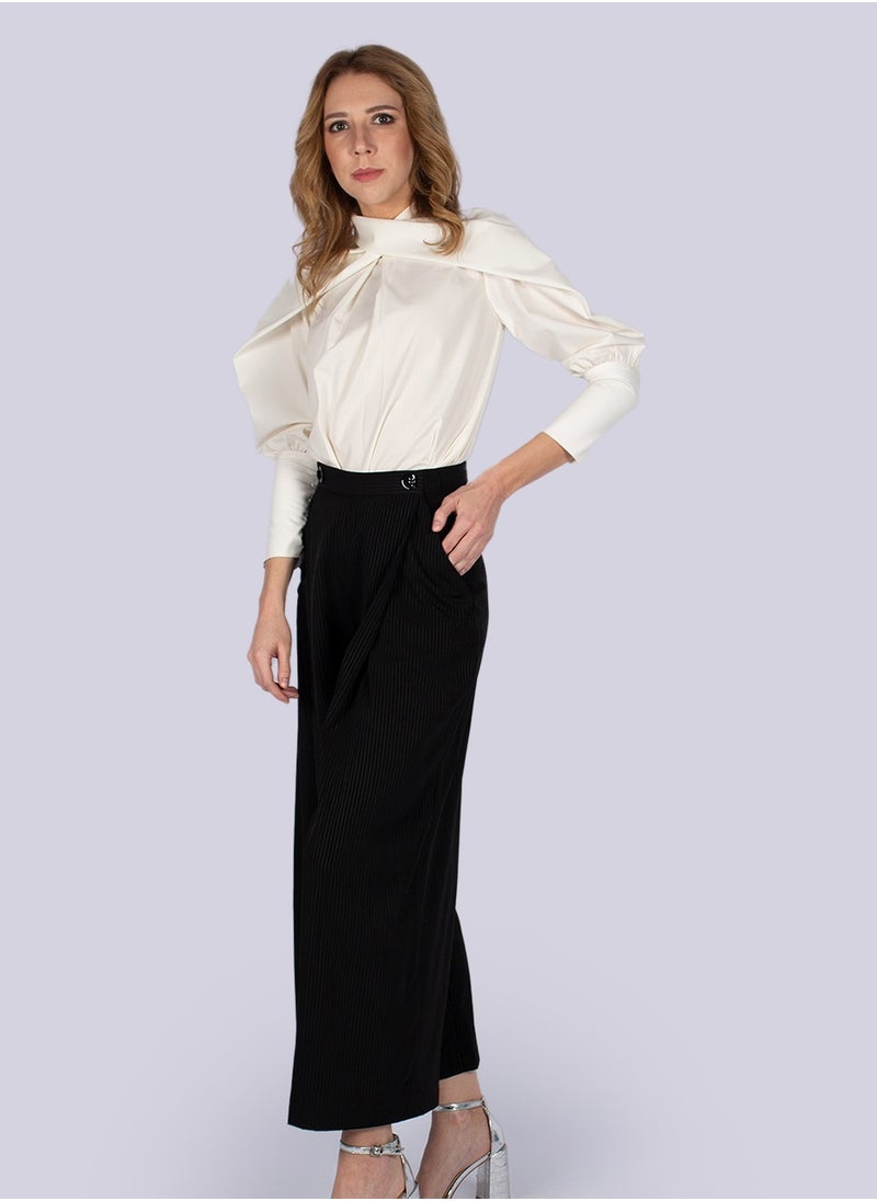 NIVA FASHION HOUSE Sophia - White Casual Shirt  - Image 4