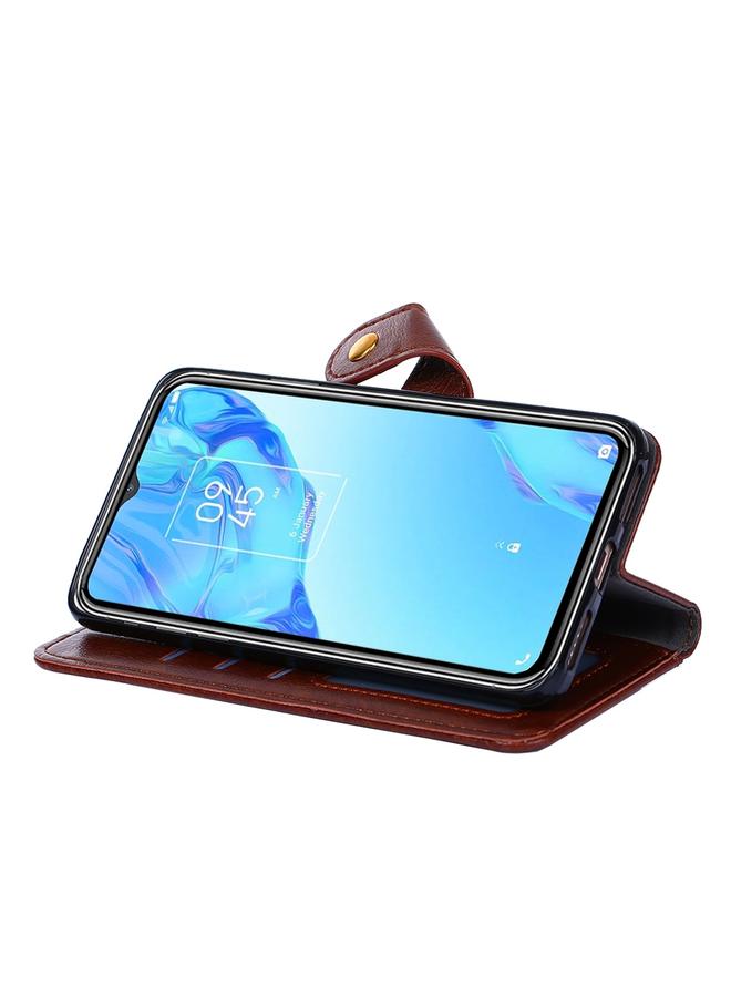 اس-توب جراب هاتف Kyocera KY-51B مصنوع من الجلد مع سحاب - Image 5