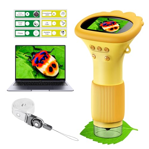 WINWEND Kids Microscope Pocket Microscope 1000X Portable Microscope for Kid Photo and Video Mini Microscopes 2 Digital Little Scientist Microscopes for 310 Age Years Old Boys Girls Toys Gifts - Image 1