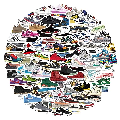 Adniac 120pcs Shoe Sneaker Stickers Vinyl Skateboard Cool no Repeat Notebook Guitar Trolley case Waterproof Stickers car Graffiti The Teen Boys and Girls - Image 1