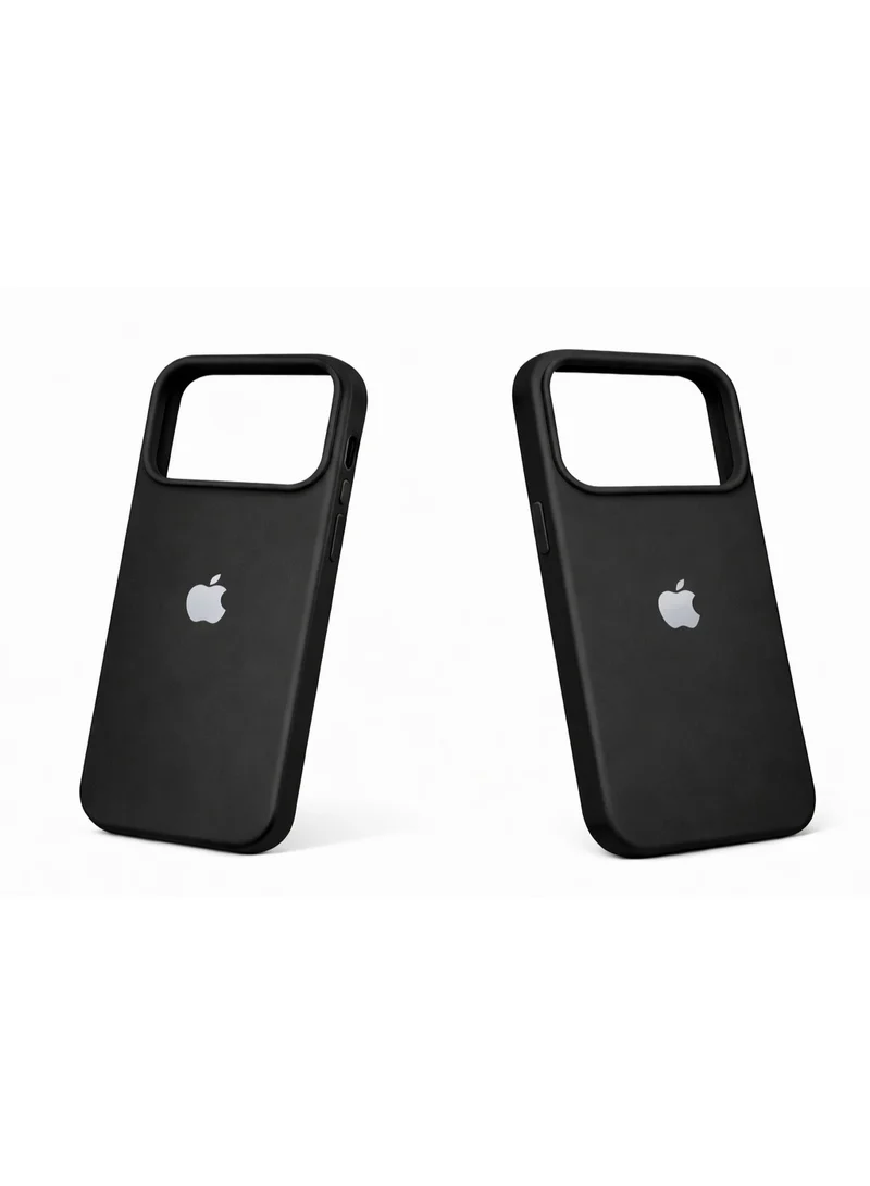 موبكوس جراب Mobcos iPhone 17 Pro أسود اللون، مصنوع من السيليكون الفاخر، مزود بخاصية الشحن اللاسلكي المغناطيسي | ملمس ناعم كالحرير | حماية فائقة ضد الصدمات بمعايير عسكرية | توافق مغناطيسي قوي | غطاء أنيق ونحيف