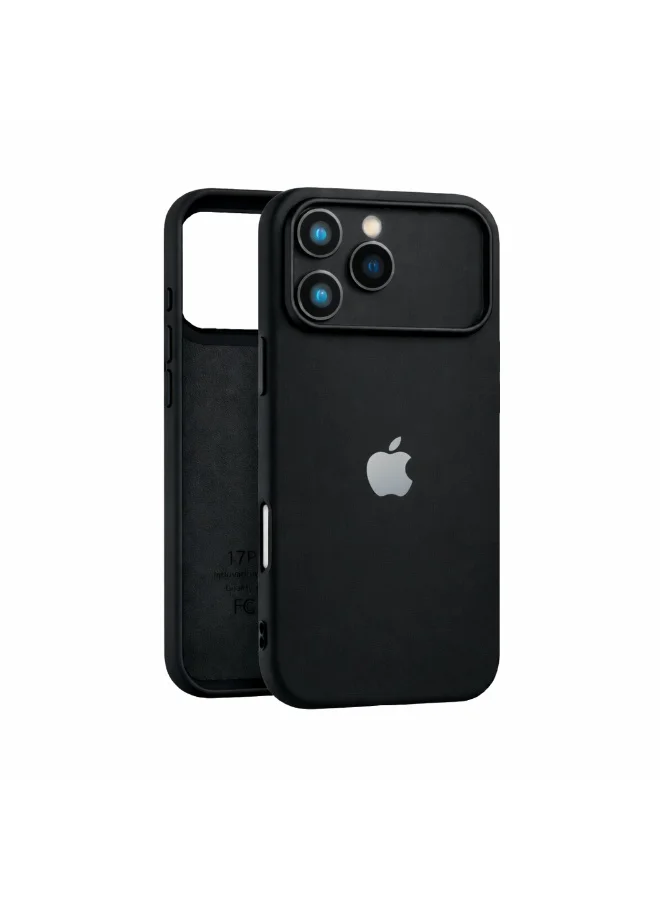 موبكوس جراب Mobcos iPhone 17 Pro أسود اللون، مصنوع من السيليكون الفاخر، مزود بخاصية الشحن اللاسلكي المغناطيسي | ملمس ناعم كالحرير | حماية فائقة ضد الصدمات بمعايير عسكرية | توافق مغناطيسي قوي | غطاء أنيق ونحيف