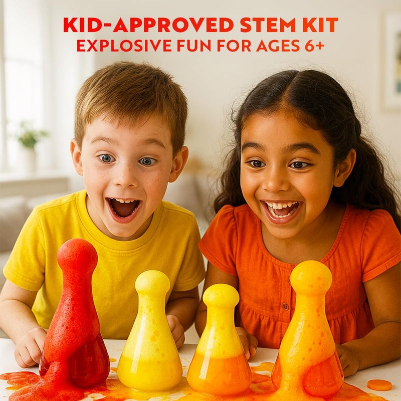 Playz Mega Kaboom! 150+ Explosive Science Experiments Kit for Kids Age 8-12 with 75 App & Video Guided Experiments - Chemistry Set STEM & Educational Toys & Gifts for Boys, Girls, Teenagers & Kids - Image 5
