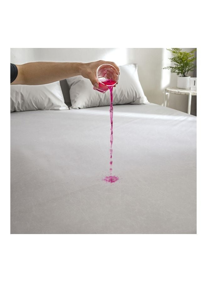 NIBEMINENT Mattress Encasement Cover Polyester Grey Twin - Image 3