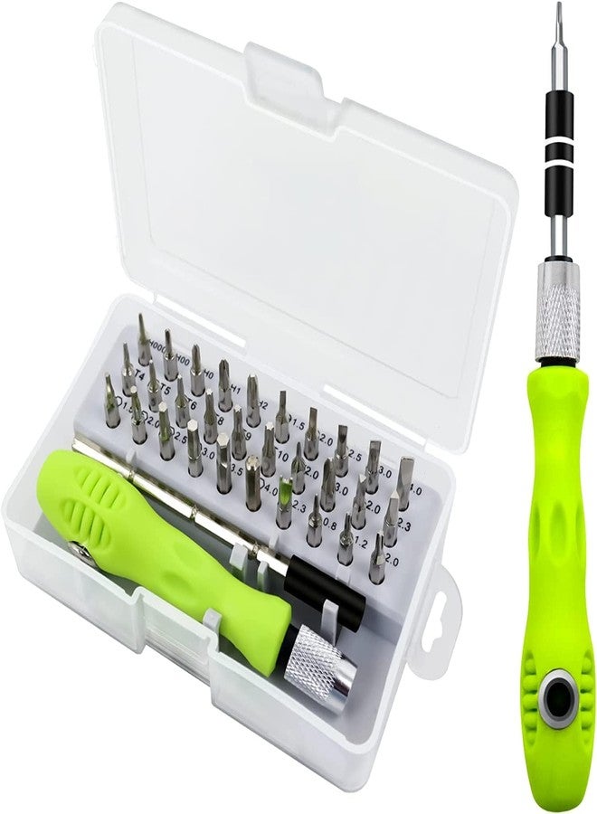 Khayl 32 In 1 Small Screwdriver Set, Mini Magnetic Screwdriver Set - Contains 30 Bits Precision Repair Tool Kit, Torx Screwdriver Tool Sets for Eyeglass, Watch, Phones, Laptop, Computers, Toys - Image 1