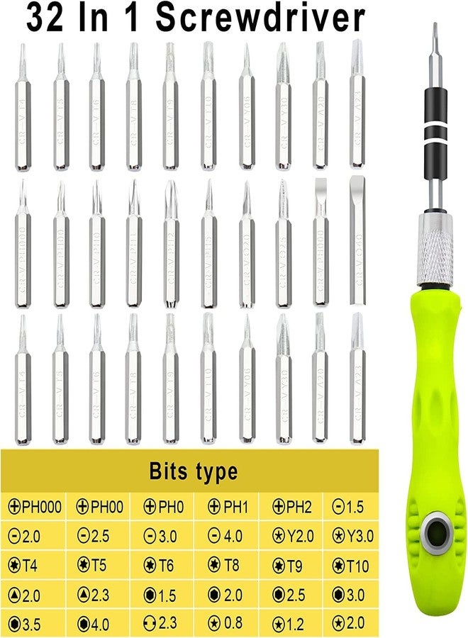 Khayl 32 In 1 Small Screwdriver Set, Mini Magnetic Screwdriver Set - Contains 30 Bits Precision Repair Tool Kit, Torx Screwdriver Tool Sets for Eyeglass, Watch, Phones, Laptop, Computers, Toys - Image 3