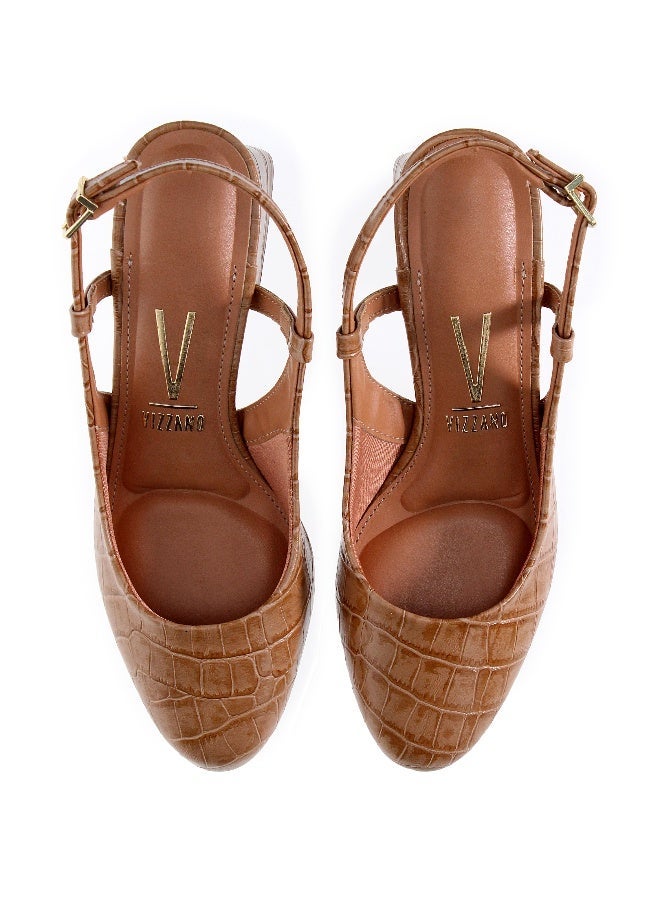 فيزانو أحذية بكعب متوسط للنساء - أحذية كلاسيكية بكعب متوسط للفتيات وملابس العمل النسائية - Image 2