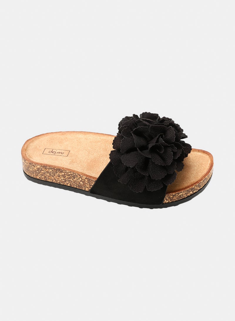 Dejavu Shoes KND-DJTX-006 3D Floral Appliqué Pattern Slippers -  For Women - Image 1