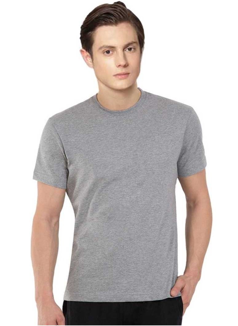 SANTHOME Plain round neck t-shirts for men  - Image 4