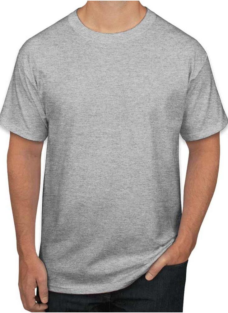 SANTHOME Plain round neck t-shirts for men  - Image 2