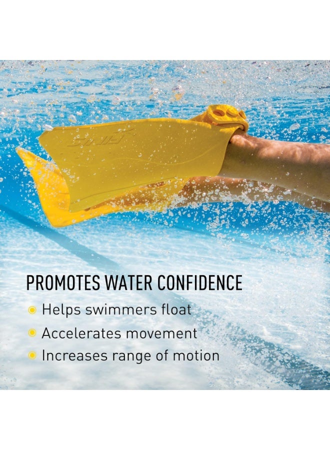 FINIS Fishtail 2 Swim Fins for Toddlers & Kids - Builds Water Confidence - Soft Rubber Fit - Float Assist - Jr Size 6-11 - Image 3