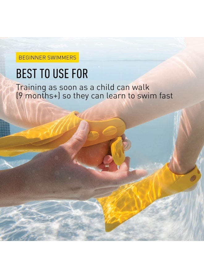 FINIS Fishtail 2 Swim Fins for Toddlers & Kids - Builds Water Confidence - Soft Rubber Fit - Float Assist - Jr Size 6-11 - Image 5