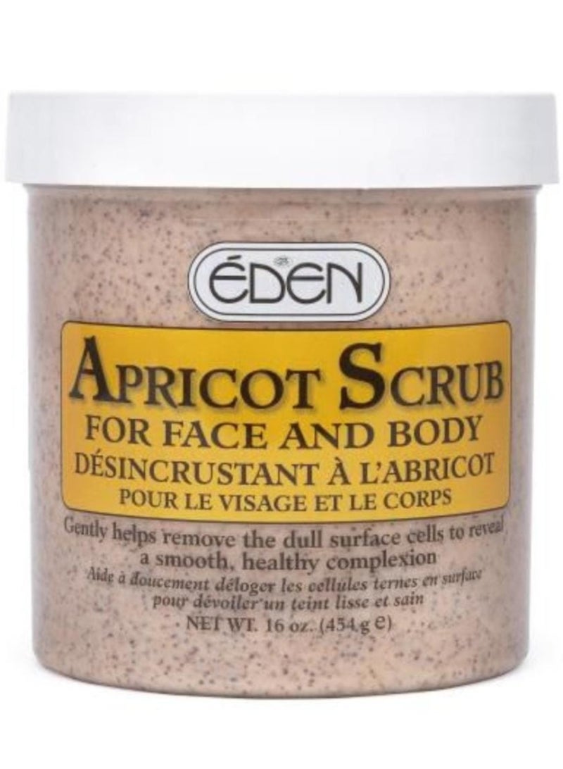 إيدين مقشر ومبيض مشمش للوجه والجسم 454 جرام