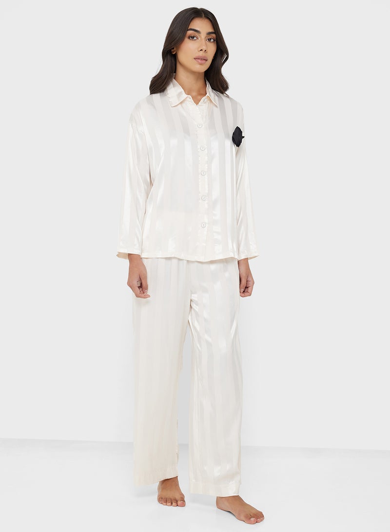 Khizana Striped Pyjama Set - Image 5