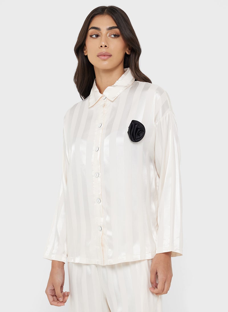 Khizana Striped Pyjama Set - Image 3