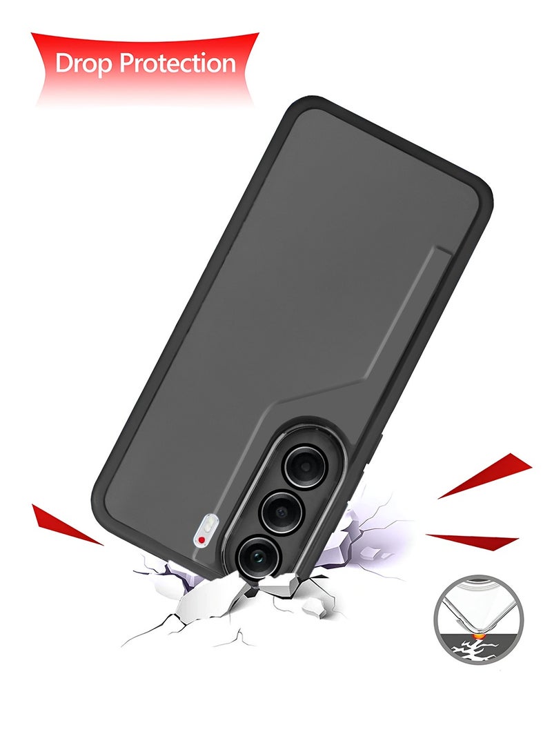 Wtech - Tecno Camon 40 Pro 5G 2025 Soft Transparent Camera Lens Protection TPU Silicone Ultra Thin Phone Stylish Electroplated Camera Border Back Case Cover - Black - Image 1