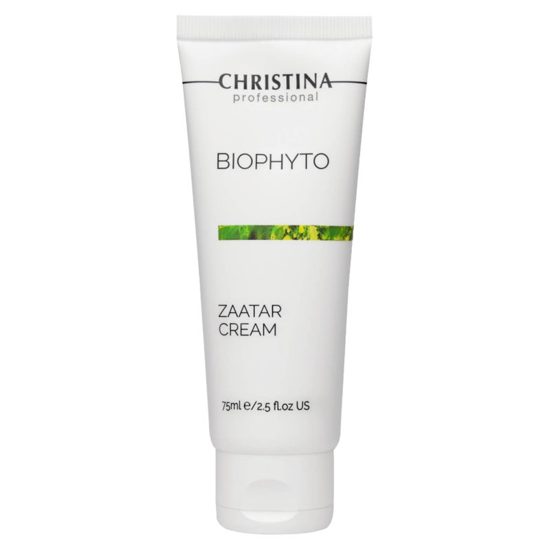 Christina -CHRISTINA- Biophyto Zaatar Cream - 75ml - Vitamin E and Retinol Cream with Thyme & Marjoram Oil for Skin Repair - Balancing Cream for Combination, Dry, Normal, Oily and Sensitive Skin - Image 1