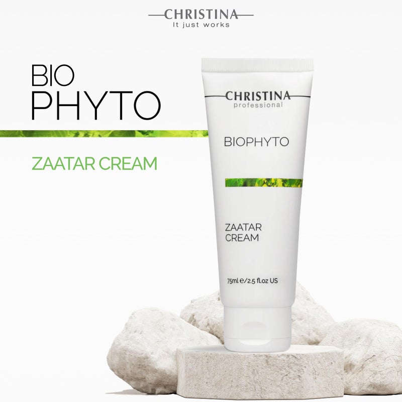 Christina -CHRISTINA- Biophyto Zaatar Cream - 75ml - Vitamin E and Retinol Cream with Thyme & Marjoram Oil for Skin Repair - Balancing Cream for Combination, Dry, Normal, Oily and Sensitive Skin - Image 5