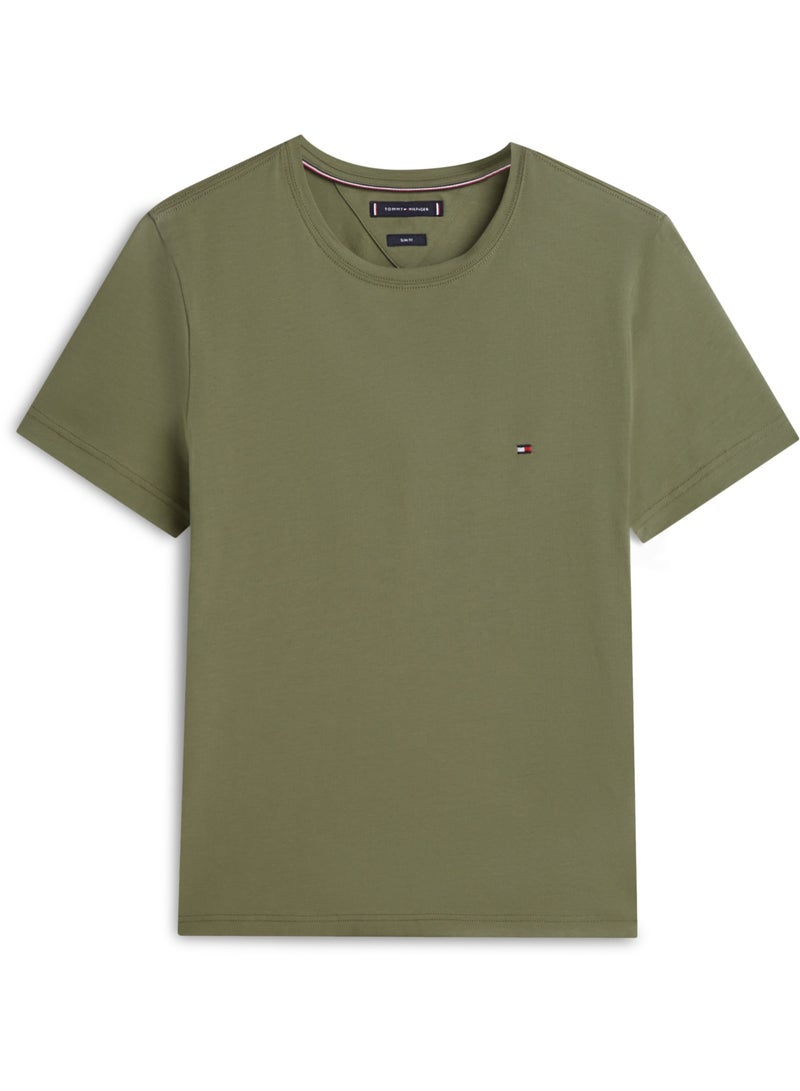 تومي هيلفيغر تيشيرت بقصّّة سليم ورقبة دائرية - Image 1