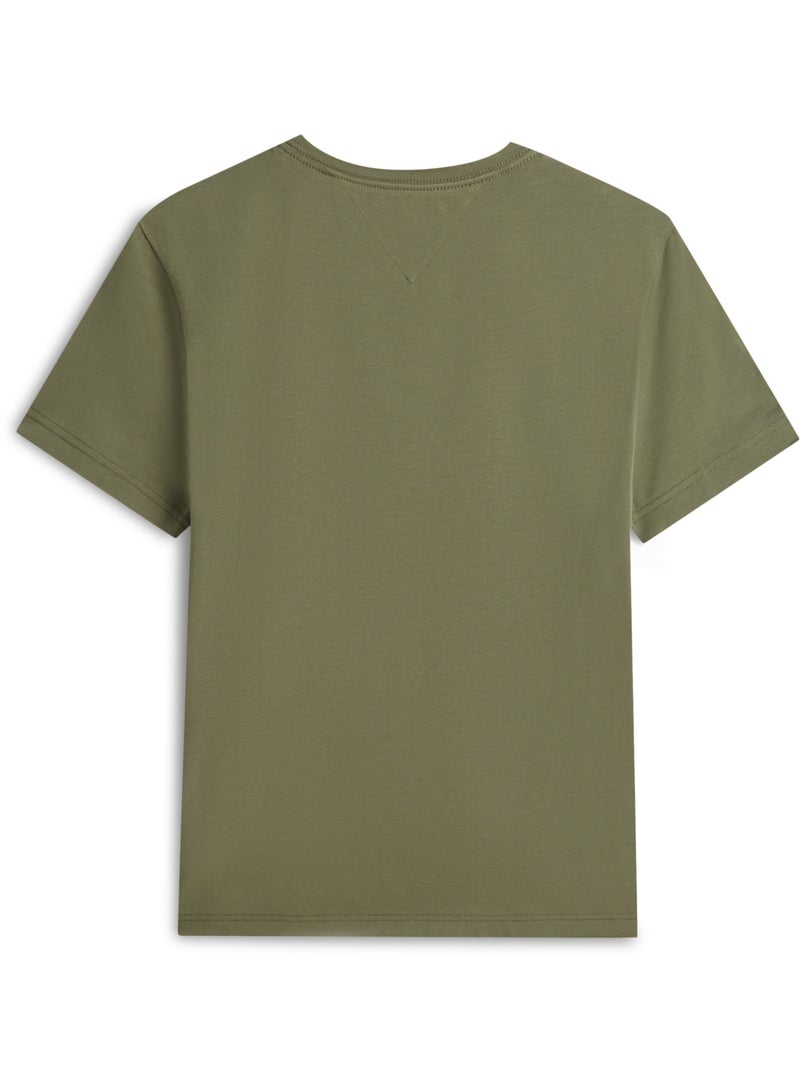 تومي هيلفيغر تيشيرت بقصّّة سليم ورقبة دائرية - Image 5