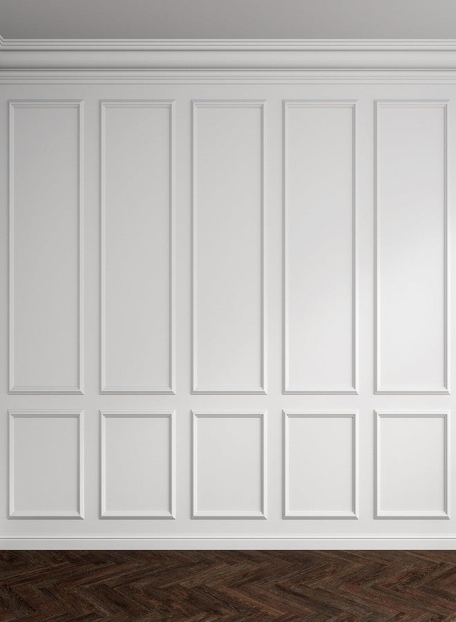 Pangda 1 Set Peel and Stick Wall Molding Kit, Premade Accent Molding Wainscoting Panel for Interior Wall Moulding Decor, Ready to Assemble Wainscoting Accent Panel (54 x 24 in) - Image 3