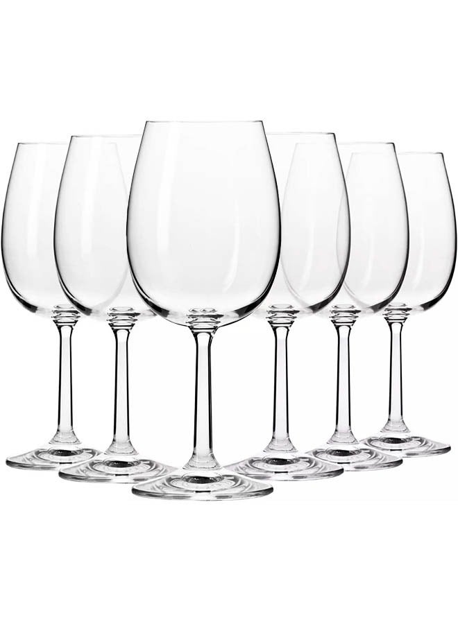 Krosno Pure Collection 350ml Red Wine Glass Set of 6 - Image 2