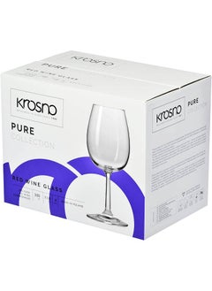 Krosno Krosno Pure Collection 350ml Red Wine Glass Set of 6  - Image 4
