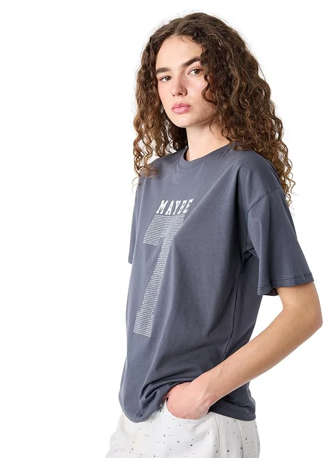 Koton  Crew Neck T-Shirt  | Best Price UAE