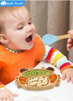 3 Pieces Toddler Tableware Set Baby Bamboo Plate Set Kids Plate with Spoon and Fork Suction Plate for Toddler - pzsku/Z2EBC46F279E83439644EZ/45/_/1729479754/e1c1eb1d-51c6-4cad-857b-576051601ba5