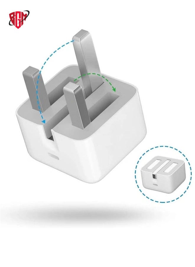 20W USB-C Power Adapter with Cable for iPhone 13, 13 Pro Max & 13 Mini