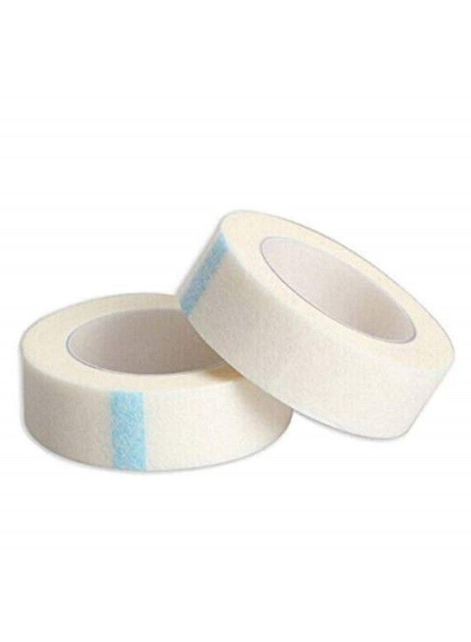 BID Eyelash Extension Lint Breathable Nonwoven Cloth Adhesive Paper Tape For False Lashes Patch Pack Of 2 Pcs (White) - Image 1
