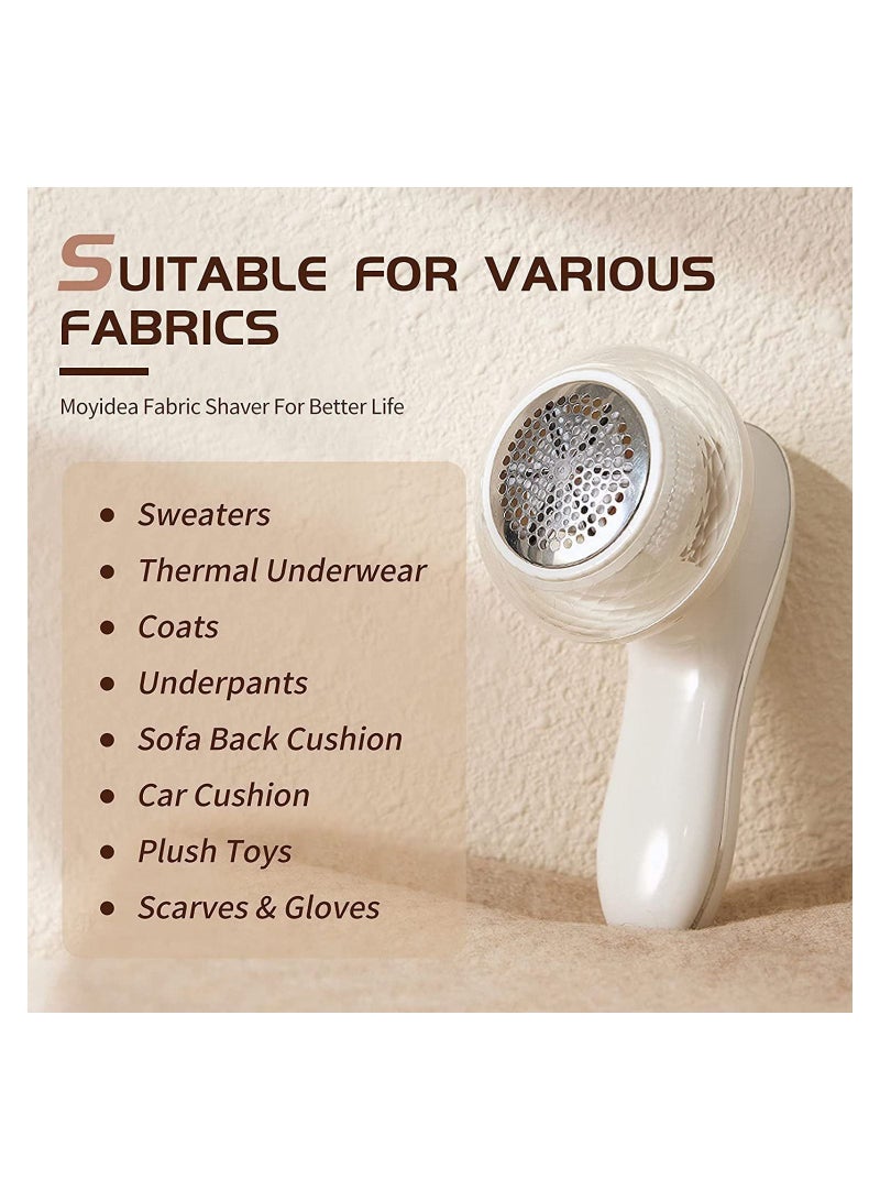 Y&D Fabric Shaver, Rechargeable Portable Electric Lint Remover with 2 Extra Replaceable Blades, Effective Shaver for Clothing Furniture Carpet Balls Bobbles, Pill Fuzz - Image 5