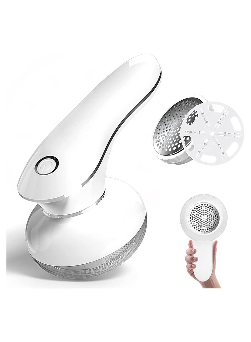 Y&D Fabric Shaver, Rechargeable Portable Electric Lint Remover with 2 Extra Replaceable Blades, Effective Shaver for Clothing Furniture Carpet Balls Bobbles, Pill Fuzz - Image 1