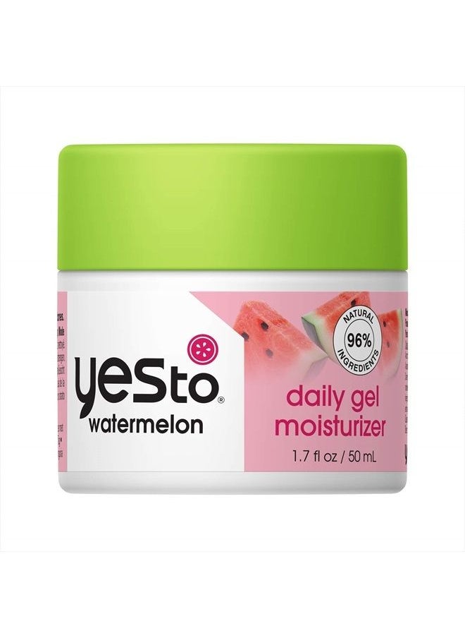 Yes To Watermelon Daily Gel Moisturizer, Plumping Moisturizer That Improves Texture & Refreshes Your Skin, With Antioxidants, Sodium Hyaluronate & Vitamin C, Natural, Vegan & Cruelty Free, 1.7 Fl Oz  - Image 1