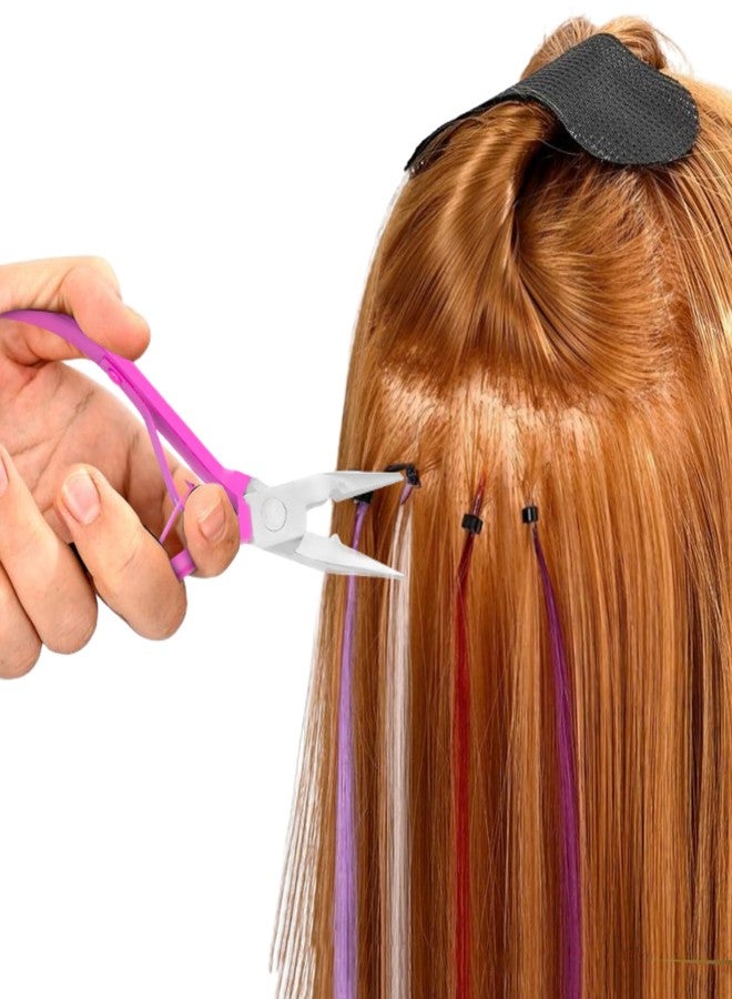 SIVOTE Hair Extension Pliers for Bead Extensions, Pink- Extension Tool Kit for Micro Links, Hair Extensions Pliers, and Seamless Beads Closure - Image 5