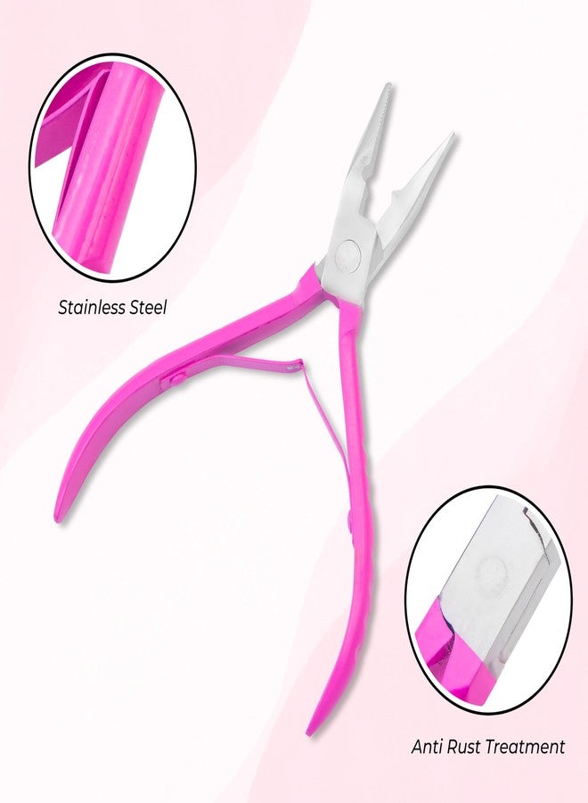 SIVOTE Hair Extension Pliers for Bead Extensions, Pink- Extension Tool Kit for Micro Links, Hair Extensions Pliers, and Seamless Beads Closure - Image 3