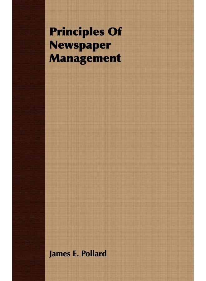Principles of Newspaper Management