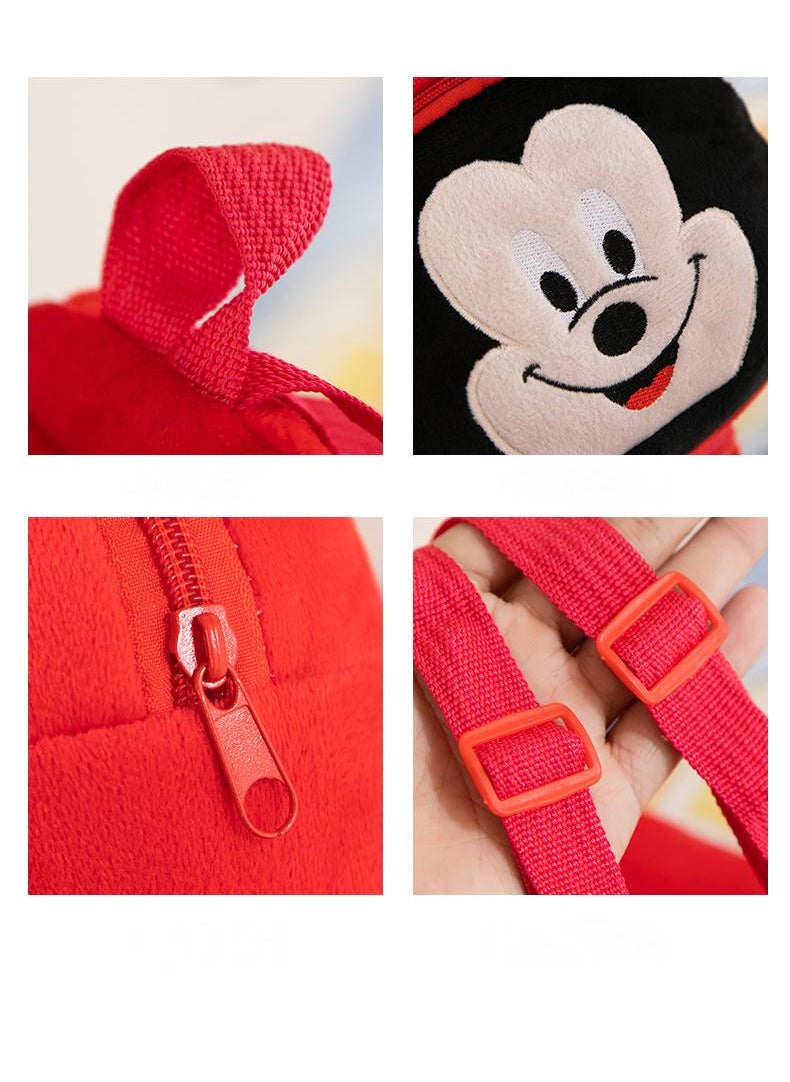 Kids Mickey Mouse Embroidered Backpack Cartoon Plush Kindergarten Backpack  - Image 3