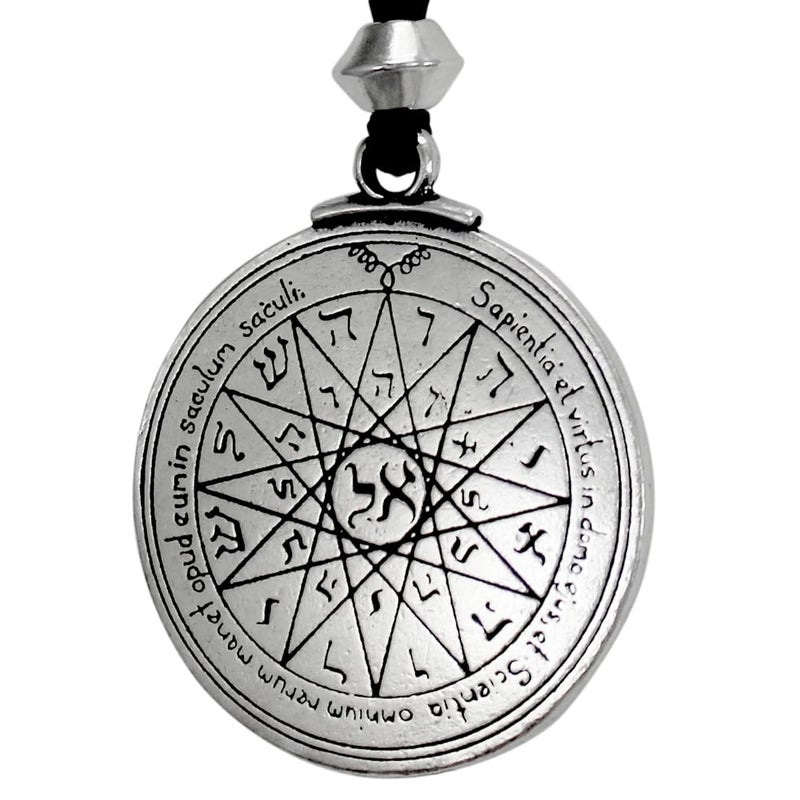 Pepi Talisman of Mercury Key of Solomon Pentacle Amulet Necklace - Image 1
