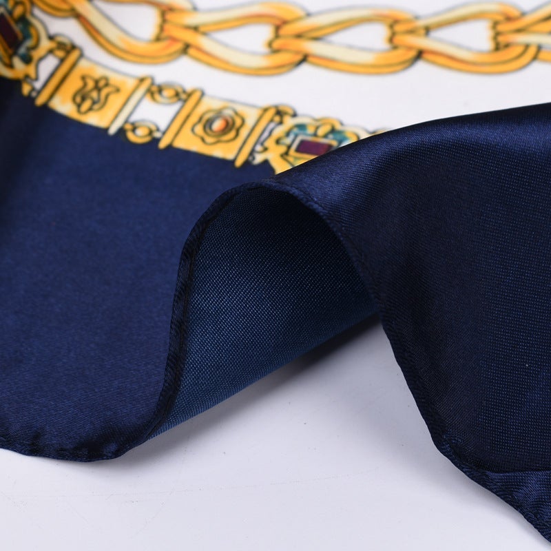 Bohemian Chain 90 Satin Generous Silk Scarf Bag Accessories Women'S Printed Scarf - Image 5