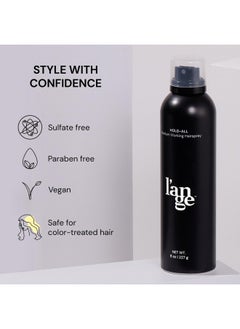 L'ANGE HAIR L'ANGE HAIR Hold-All Medium Working Hairspray | Brushable Hairspray | Touchable Finish & Flexible Hold | Hair Sprays For Women | Humidity Resistance & UV Protection | 8 oz  - Image 2