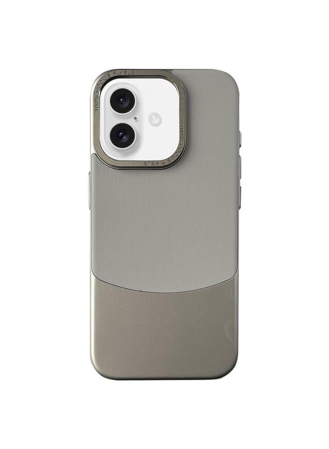 اس-توب جراب لهاتف iPhone 16 مصنوع من جلد نابا PC + جراب هاتف من الجلد - Image 1