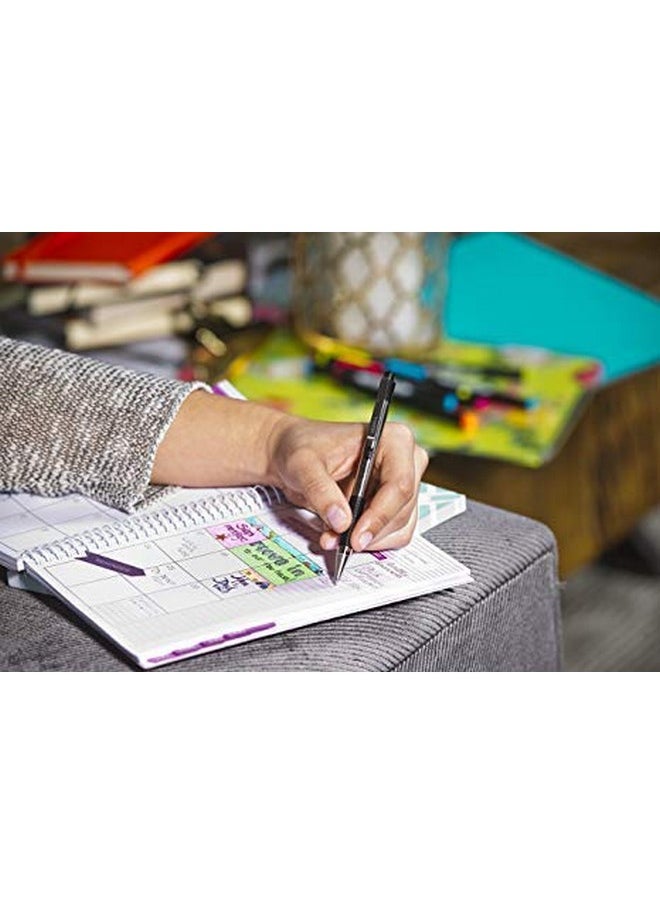 Zebra Pen Zebra Pen Fine Point F 301, Combo Pack of 2 BLACK INK & 2 BLUE INK metal pens (Total of 4 Pens), Ballpoint Stainless Steel Retractable 0.7mm fine point ink pens  - Image 5
